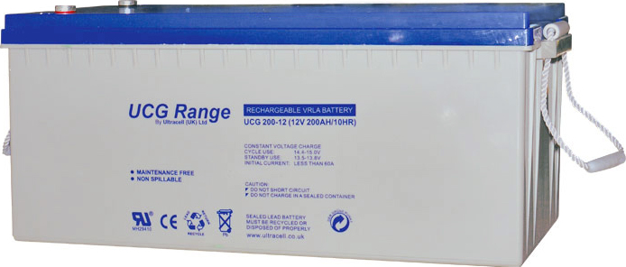 Ultracell UCG200-12 Photovoltaic Battery AGM Sealed Deep Cycle 12V 200Ah