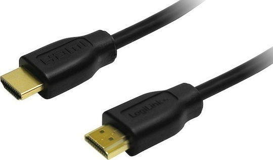 LogiLink Cable HDMI 1.4 High Speed 1080p 120Hz Cable HDMI male - HDMI male 1m Μαύρο