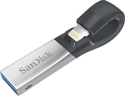 Sandisk iXpand v2 128GB USB 3.0 Stick cu conexiune Fulgerul & USB-A