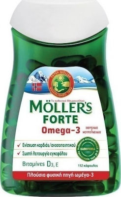 Moller's Forte Omega 3 Ulei de morun și Ulei de pește 112 capace