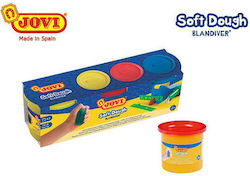 Jovi 3 Plastilinas of Plasticine 3 Χρώματα Πλαστοζυμαράκι 125cc for 2+ Years Yellow/Red/Blue 226.403