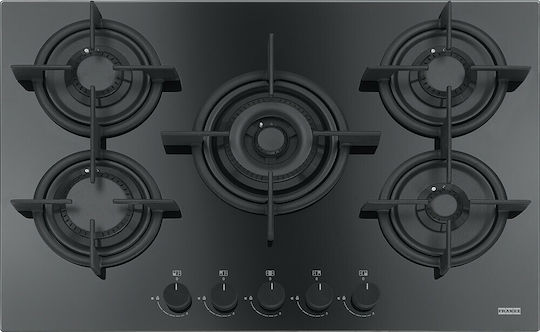 Franke Crystal Plus FHCR 755 4G TC HE BK C Gas Cooktop Autonomous 75x51εκ.