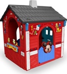 Injusa Kunststoff Kinder Spielhaus Garten Mickey Rot 97.5x109x121.5cm