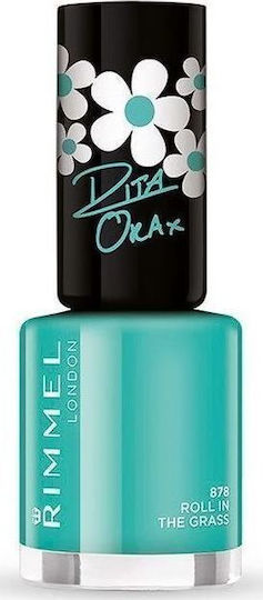 Rimmel 60 Seconds Super Shine Nail Polish By Rita Ora Lac de Unghii de Lungă Durată Uscare rapidă Turcoaz 8ml