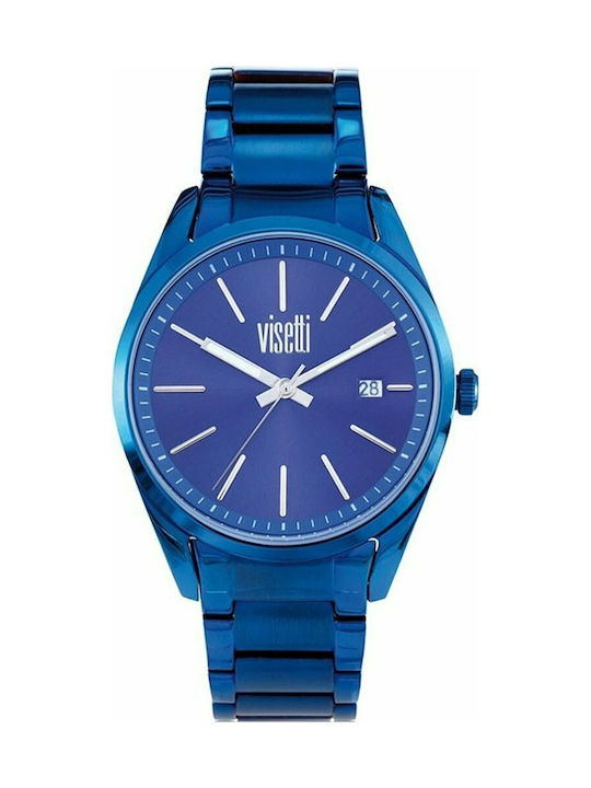 Visetti Monroe Series Watch with Blue Metal Bracelet