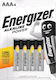Energizer Power Αλκαλικές Μπαταρίες AAA 1.5V 4τμχ