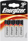 Energizer Αλκαλικές Μπαταρίες AA 1.5V 4τμχ