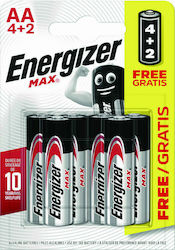 Energizer Max AA 1.5V 6бр F016599