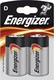 Energizer Αλκαλικές Μπαταρίες D 1.5V 2τμχ