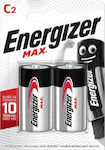 Energizer Max Αλκαλικές Μπαταρίες C 1.5V 2τμχ