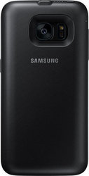 Samsung Umschlag Rückseite Kunststoff Schwarz (Galaxy S7) EP-TG930BBEGWW