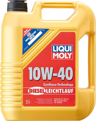 Liqui Moly Diesel Leichtlauf Synthetic Car Lubricant 10W-40 5lt for Diesel Engine