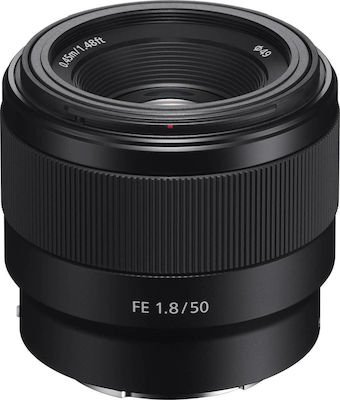 Sony Пълен кадър Камерен Обектив 50mm f/1.8 Фиксиран за Sony E Монтаж Черен