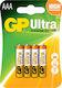 GP Batteries Ultra Αλκαλικές Μπαταρίες AAA 1.5V...