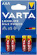 Varta Max Tech Αλκαλικές Μπαταρίες AAA 1.5V 4τμχ