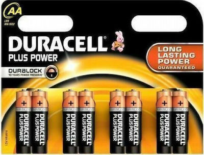 Duracell Plus Power Αλκαλικές Μπαταρίες AA 1.5V 8τμχ