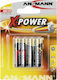 Ansmann X-Power Αλκαλικές Μπαταρίες AAA 1.5V 4τμχ