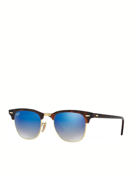 Ray Ban Clubmaster Unisex Γυαλιά Ηλίου με Καφέ ...
