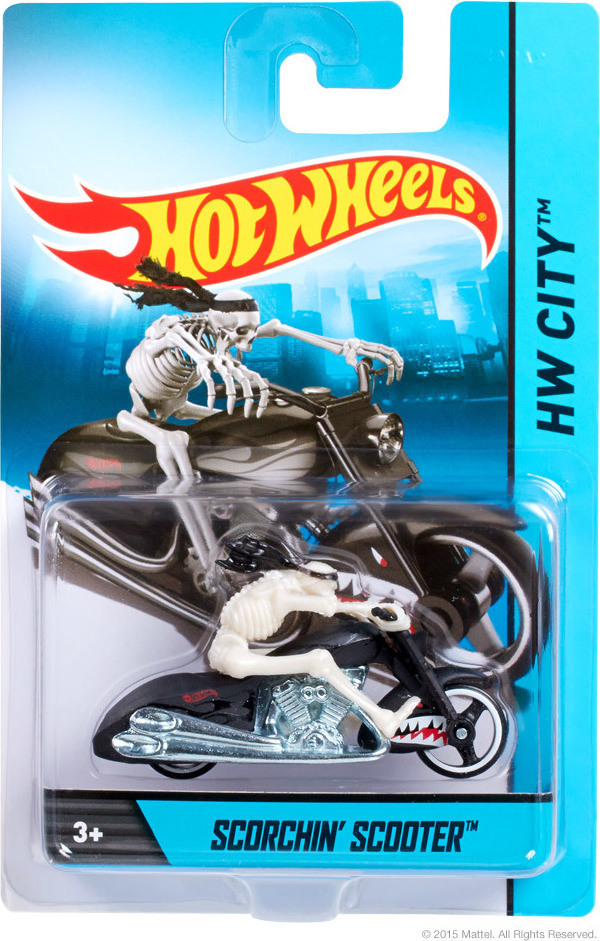 Mattel Hot Wheels Motorcycle with Rider Scorchin’ Scooter Skroutz.gr