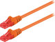 Goobay U/UTP Cat.6 (Gigabit) Netzwerkkabel Ethernet 1m Orange