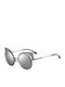 Fendi FF 0177/S KJ1/T4 Women's Sunglasses with Black Metal Frame and Silver Mirror Lens