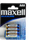 Maxell Αλκαλικές Μπαταρίες AAA 1.5V 4τμχ