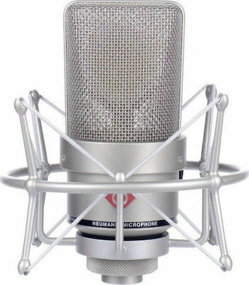 Neumann Πυκνωτικό Μικρόφωνο XLR TLM 103 Studio Set Τοποθέτηση Shock Mounted/Clip On Φωνής σε Ασημί Χρώμα