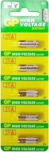 GP Batteries High Voltage Алкални Батерии 29A 9V 5бр