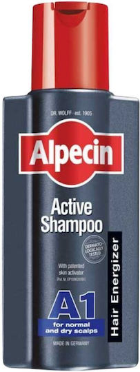 Alpecin Active A1 Dry Scalps Σαμπουάν Λάμψης για Κανονικά Μαλλιά 250ml