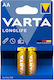 Varta LongLife Алкални Батерии AA 1.5V 2бр