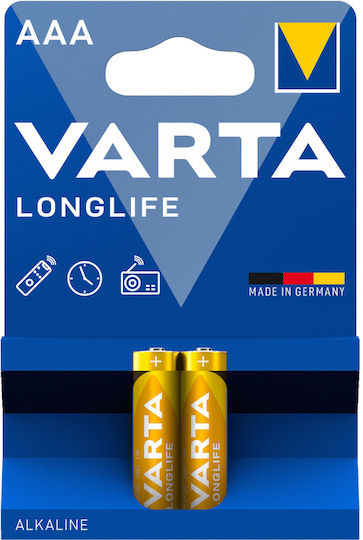 Varta LongLife Αλκαλικές Μπαταρίες AAA 1.5V 2τμχ