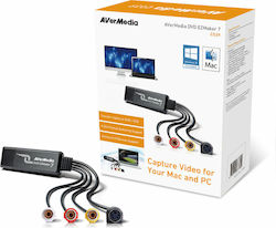 AVerMedia Dvd Ezmaker 7 Captură video pentru Laptop / PC și conexiune USB-A