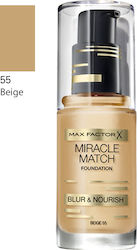 Max Factor Miracle Match Liquid Make Up 55 Beig...