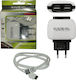 Volte-Tel с 2 USB-A порта и кабел micro USB Бял (VCD01 & VTU64)