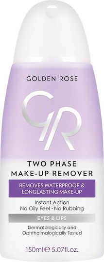Golden Rose Two Phase Makeup Remover Liquid Facial Cleansers and Eyes with Antioxidant and Oil Control Action 150ml