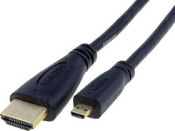 VCOM CG588-018-PB HDMI 1.4 HDMI male - micro HDMI male 1.8m Μαύρο