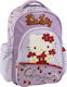 Graffiti Hello Kitty School Bag Backpack Elementary, Elementary in Lilac color