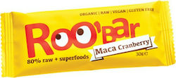 RooBar Μπάρα Raw / Ενέργειας με Maca & Cranberry 30gr