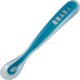 Beaba Baby Spoon 1st Age made of Silicone Blue