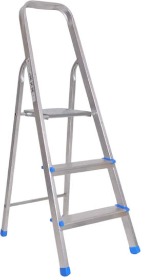 Vasomichaniki Special Aluminum Ladder with 2+1 Steps 138cm