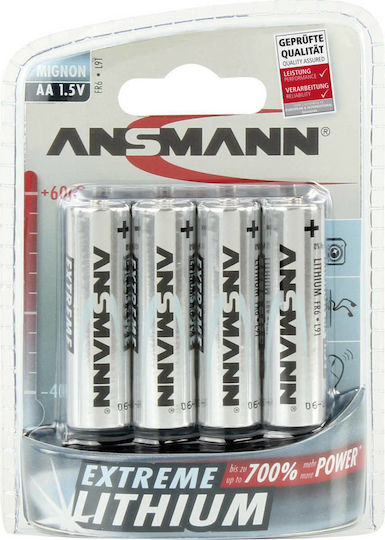 Ansmann Extreme Μπαταρίες Λιθίου AA 1.5V Μιας Χρήσης (High Performance) 4τμχ