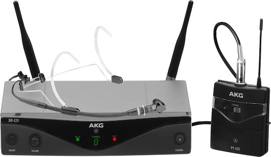 AKG WMS420 Headworn Set Seturi Wireless Condensator (Diafragmă Mică) Microfon Κεφαλής, Ζώνης pentru Vocale