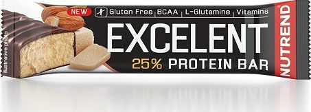 Nutrend Excelent Protein Bar Блокче с 25% Протеин & Вкус Marzipan Almonds 85гр