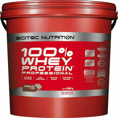 Scitec Nutrition 100% Whey Professional Πρωτεΐνη Ορού Γάλακτος με Γεύση Σοκολάτα 5kg