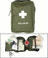 Mil-Tec Φαρμακείο Αυτοκινήτου Τσαντάκι OD First Aid Kit Large με εξοπλισμό κατάλληλο για πρώτες βοήθειες