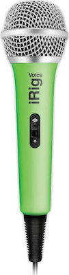 IK Multimedia Microfon Karaoke cu Fir iRig Voice în Culoare Verde