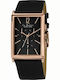 Jacques Lemans La Passion Women's Watch Chronograph with Black Leather Strap