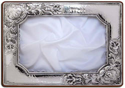 Silver parallelogram wrought ironed crown case 29x23cm