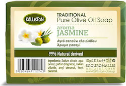 Kalliston Săpun Pur cu Ulei de Măsline și Iasomie 100gr