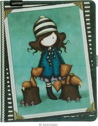 Santoro The Foxes iPad Flip Cover (iPad 2) Multicolour